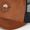 Men's 5 Panel Mesh Back Sun Art Baseball Hat - Goodfellow & Co™ Brown - 4 of 4