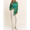 Women's Doria friend Plaid Button Down Shirt - J.NNA - 3 of 4