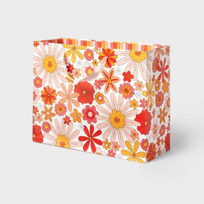 6.5 Bright Floral Small Gift Bag - Gift Bags