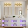 POWLIG 16.54" Dimmable LED Vanity Light, Modern 3-Light Bathroom Wall Light for Mirror Illumination - 3 of 4
