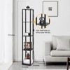 Floor Lamp with Shelves, 5-Tier Modern Shelf Floor Lamp with Warm White LED Bulb - 2 of 4