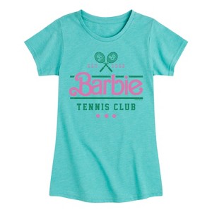 Girls' - Barbie - Barbie Tennis Club Fitted Short Sleeve Graphic T-Shirt - 1 of 4