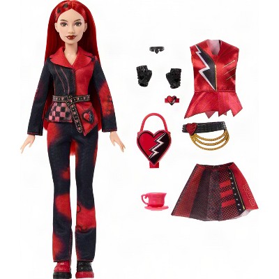 Детские куклы Descendants Disney Descendants Wicked Wonderland Tea Party Reveal with 7 Surprises a Red Fashion Doll and Accessories — фото 5
