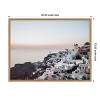 Amanti Art Oias Cliffside Charm Santorini by Bella Eve Canvas Wall Art Print Framed 30-in. W x 23-in. H. - 3 of 4