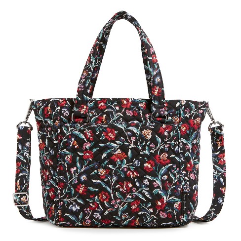 Vera Bradley Women's Cotton Multi-strap Shoulder Bag Perennials Gray :  Target