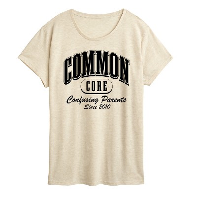 Women's - Instant Message - Common Core Confusing Parents Short Sleeve Graphic T-Shirt