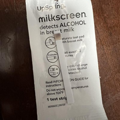 Upspring Milkscreen | Test Rapido Per Alcol Nel Latte Materno | 8 Strisce Reattive | Approvato Da Pediatri