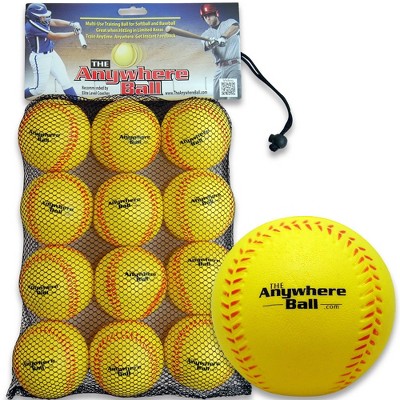 The Anywhere Baseball And Softball Foam Training Ball - 12pk : Target