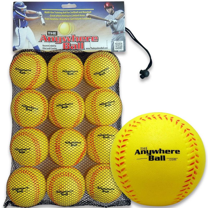 The Anywhere Baseball and Softball Foam Training Ball - 12pk, 1 of 6