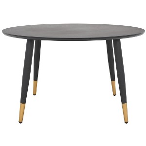 Beck Round Coffee Table - Black/Gold - Safavieh - 1 of 4