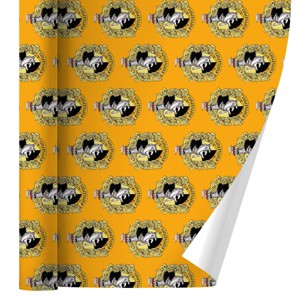 Harry Potter Hufflepuff Painted Crest Gift Wrap 30" x 72" - 1 of 4