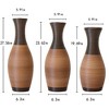 Infurnic Decorative Vases Set of 3 Designer Vases Artificial Rattan Vases for Living Room, Entryway, or Hallway, Multicolored, 22.83"*9.84"*29.72" - 3 of 4