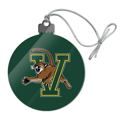 University of Vermont Catamount Logo Acrylic Christmas Tree Holiday Ornament