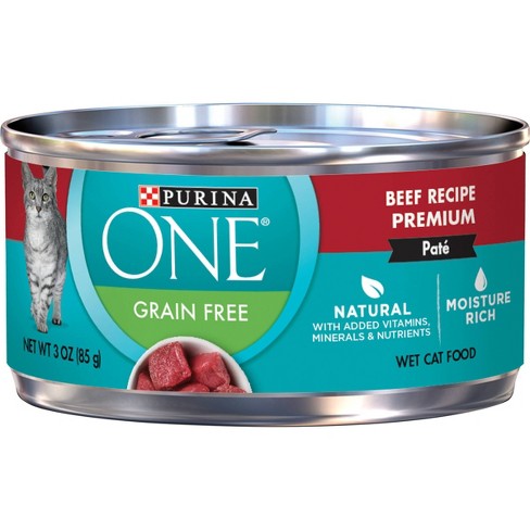 Purina ONE Grain-Free Beef Wet Cat Food - 3oz - image 1 of 4