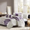 Gracie Mills Glenda 6-Piece Floral Printed Duvet Cover Set - 2 of 4