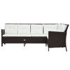 vidaXL Garden Furniture Set Brown, Cream White - 3 of 4
