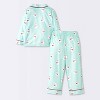 Toddler Girls' 2pc Long Sleeve Brushed Jersey Coat Pajama Set - Cloud Island™ - 2 of 4