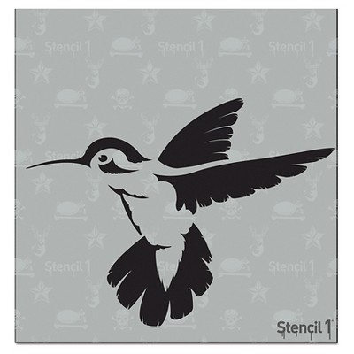 Stencil1 Hummingbird - Stencil 5.75" x 6"