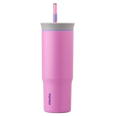 Joyjolt Vacuum Insulated Tumbler With Flip Lid And Straw 24 Oz Stainless  Steel Tumbler For Hold/cold Drinks Leakproof Water Bottle - Purple : Target