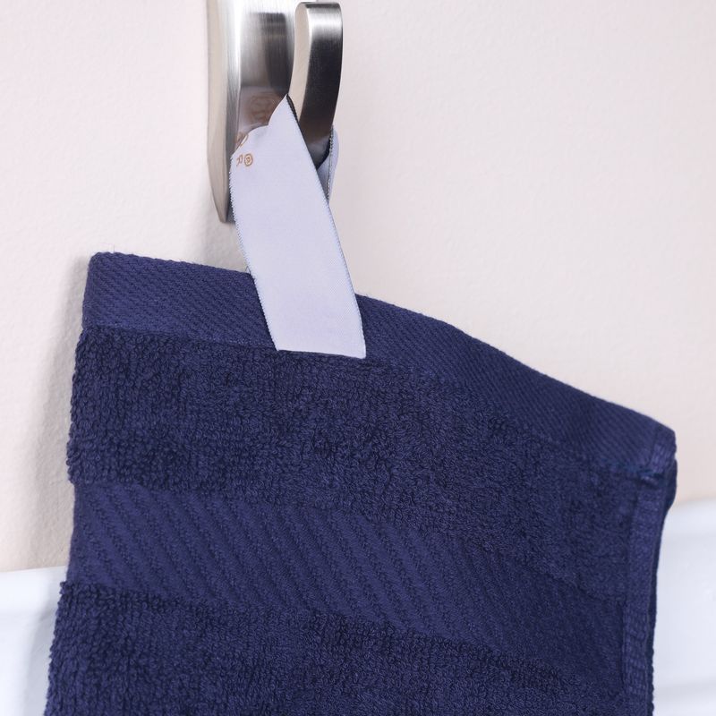 Luxury Cotton Solid Medium Weight Bath Towel Set by Blue Nile Mills, 5 of 7