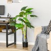 Maggift Artificial Plant 4FT Artificial Monstera Tree Faux Decorative Plant in Nursery Pot for Indoor or Outdoor, Green, 6.8"*6.8"*47.3" - 4 of 4