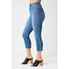 Women's High Waist Cool Denim Pull On Capri - Judy Blue - 4 of 4