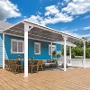 CLIHOME 16 ft. x 12 ft. Outdoor Pergola Large Wall-Mounted Hard Top Lean to Metal Gazebo Shelter with Patio Roof, Heavy Duty Awnings - 2 of 4