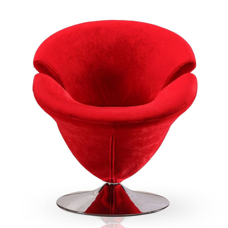 Tulip Velvet Swivel Accent Chair - Manhattan Comfort, 4 of 8