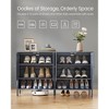 VASAGLE Modern Country Shoe Cabinet, 3-Tier Shoe Organizer, Forest Green Shoe Shelf - Stylish and Functional Storage Solution for Entryway - 3 of 4