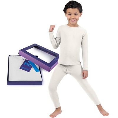 Kickoff Thermal Underwear for Kids Thermals Top and Bottom Set Boys Thermal Underwear Set Kids Long Underwear Base Layer Kids Pajamas
