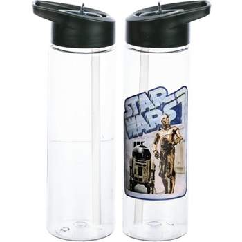 Star Wars C3PO and R2D2 24oz BPA-Free UV Plastic Water Bottle