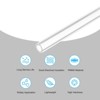 Unique Bargains Lamp and Lantern Water Cooling System Acrylic Rigid Round Pipe Clear 10" - 3 of 4