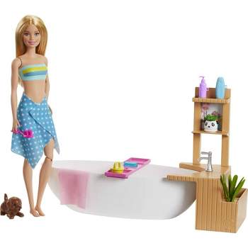 Barbie Fizzy Bath Blonde Doll and Playset