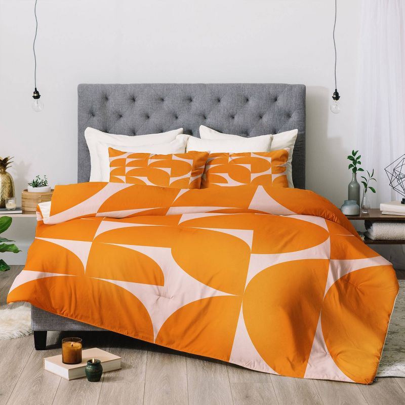 June Journal Mid Century Mod Geometrics 100% Cotton Comforter Set - Deny Designs, 5 of 7