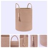 Unique Bargains Handcrafted Odorless Cotton Rope Widened Handles Storage Basket - 3 of 4