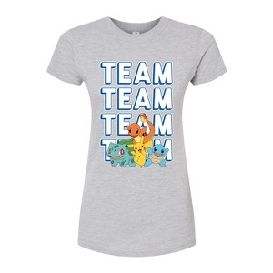 Women's - Pokémon - Partners Team Fitted Graphic T-Shirt - 1 of 3