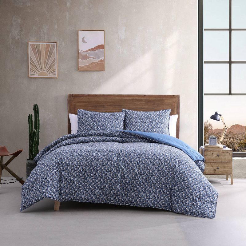 Prairie Floral Cotton Comforter Set Blue - Wrangler, 1 of 10