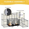 5 Tiers 55in x 69in Large Catio Pet Cage Cat House Puppies Crate Free Hammock - 4 of 4