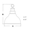 Vaxcel Delano 1 - Light Pendant in  Oil Burnished Bronze - 3 of 4