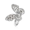 Ross-Simons 1.00 ct. t.w. Diamond Butterfly Ring in 14kt White Gold - 3 of 4