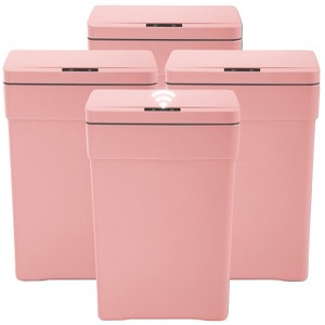 FDW Trash Can 13 Gallon 50 Liter Touchless Trash Bin with Lid Plastic Kitchen Waste Bin Quiet Operation &  Adjustable Sensitivity - 1 of 4