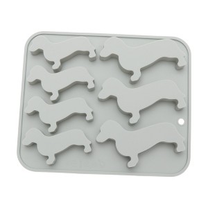 Unique Bargains Candy Mould 7-Cavity Dachshund Dog Candy Mould Hand Wash 6.77"x5.67"x0.63" 1 Pc - 1 of 4