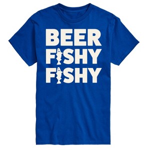 Men's - Instant Message - Beer Fishy Fishy Short Sleeve Graphic T-Shirt - 1 of 4