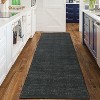 Washable Runner Rug – Non-Slip Minimalist Accent Rug for Hallway, Kitchen & Laundry, Soft, Low Pile, Solid Color - 2 of 4