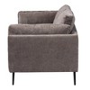 Baxton Studio Holton Fabric Sofa Gray/Black: Contemporary Eucalyptus Wood Frame, Plush Foam Upholstery, Tapered Legs - 4 of 4