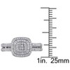 EVERLY JEWELRY |Sterling Silver 1/2 CT TW Diamond Engagement Ring - 4 of 4