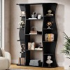 Hommoo 5-Tier Floor Standing Bookshelf Black - 4 of 4