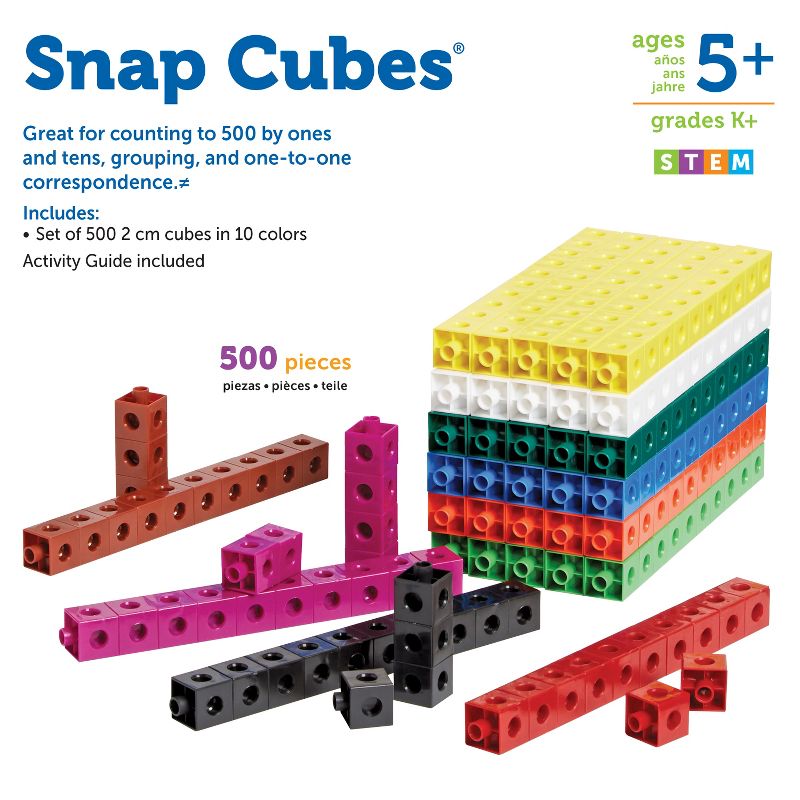 Learning Resources Snap Cubes, Set of 500, Ages 5 and up, 5 of 6
