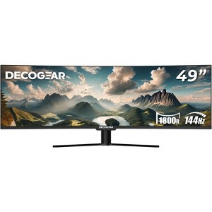 Deco Gear 49" Curved Ultrawide LED 3840x1080 HDR400 144Hz VA Gaming Monitor - 1 of 1