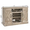 Farmhouse Classic Media TV Stand Antique Entertainment Console with 18" Electric Fireplace Insert for TV up to 50" - 2 of 3